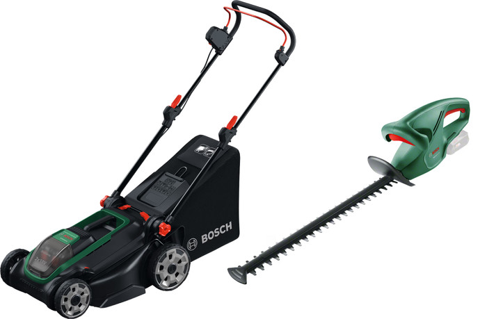 Bosch Rotak 18V2-43 (zonder accu) + Bosch EasyHedgeCut 18-45 Li (zonder accu) Main Image