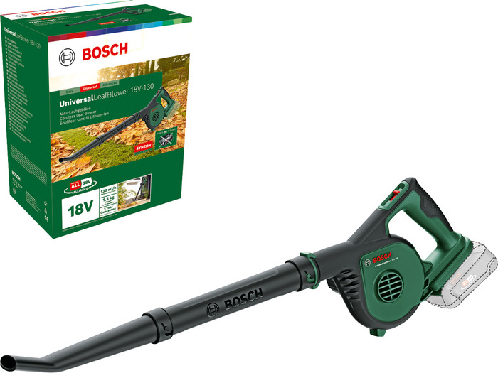Bosch Universal LeafBlower 18V-130 2.5Ah Battery Starter Kit packaging