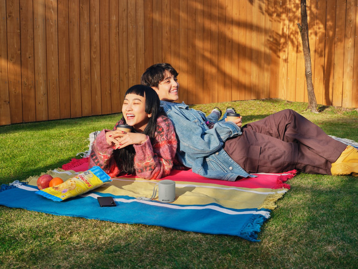 Sony SRS-XB100 Grijs product in gebruik