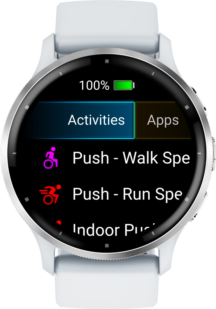Garmin Venu 3 Argent/Blanc avant