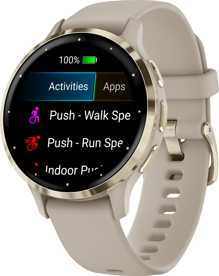 Garmin Venu 3S Goud/Beige rechterkant
