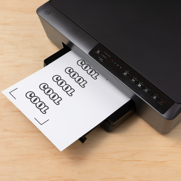 Cricut Printbaar Vinyl Meerkleurig A4 44 vellen product in gebruik