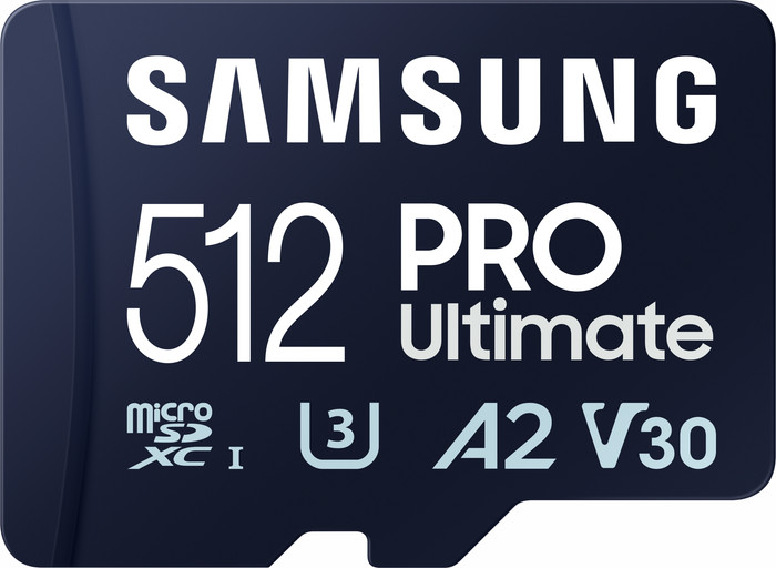 Samsung microSDXC PRO Ultimate 512GB 130MB/s + USB Reader front