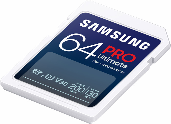 Samsung SDXC PRO Ultimate 64GB 130MB/s bovenkant