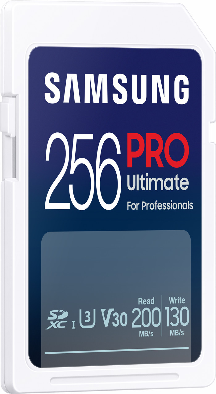 Samsung SDXC PRO Ultimate 256 GB 130MB/s linkerkant