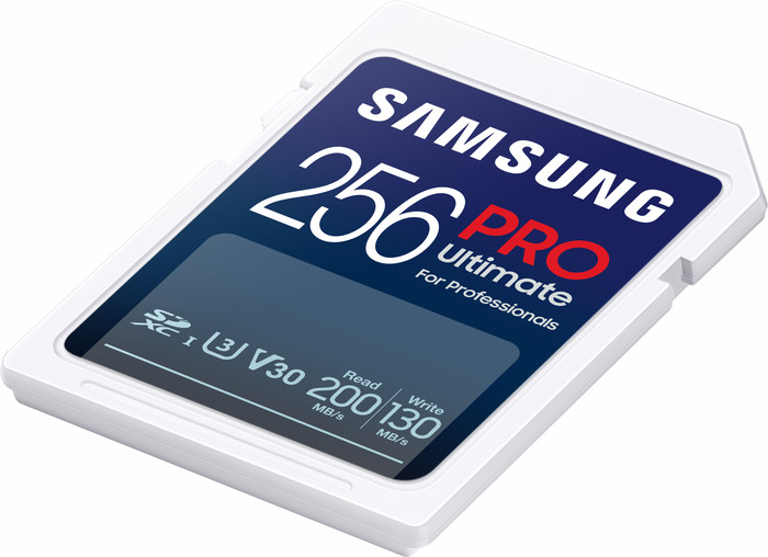 Samsung SDXC PRO Ultimate 256 GB 130MB/s bovenkant