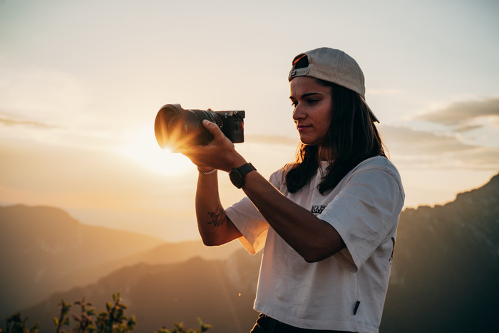 Sony A7C II Silver + 28-60mm f/4-5.6 product in use