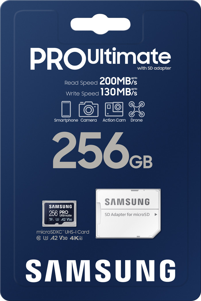 Samsung MicroSDXC PRO Ultimate 256 Go 130 Mo/s null