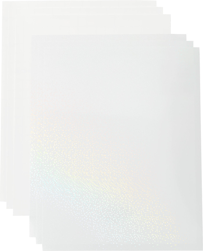 Cricut Water-resistant Sticker Set Holographic Transparent A4 (5 sheets) detail