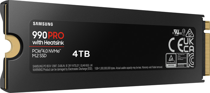 内蔵型SSD Samsung 990 PRO with Heatsink 4TB Samsung 990 PRO SSD with Heatsink - Blazing Fast Storage