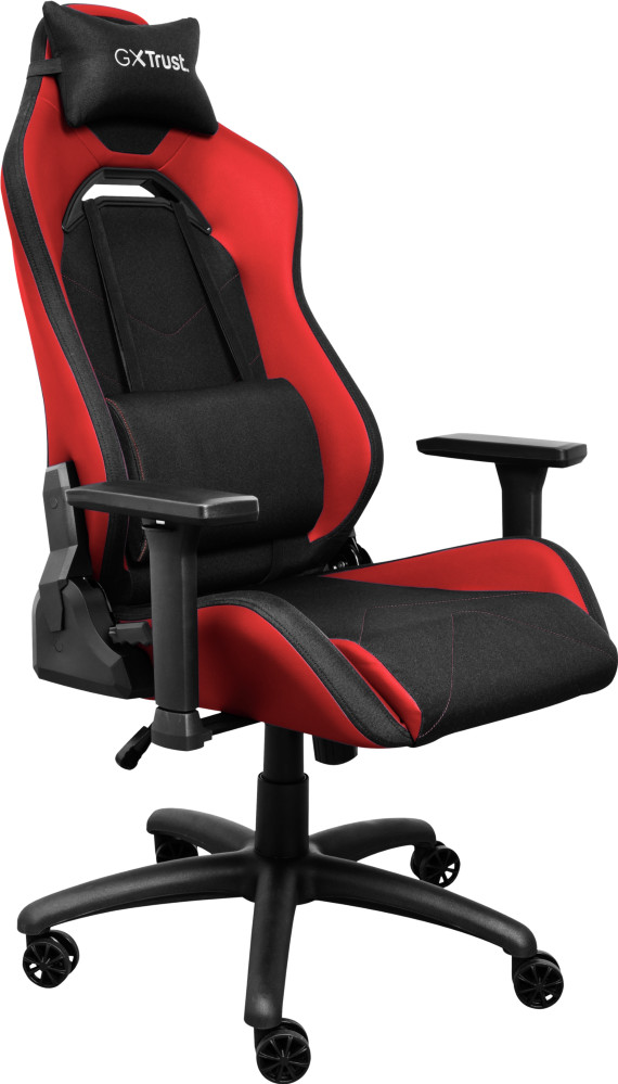 Trust GXT 714R Ruya Chaise Gamer Rouge côté gauche