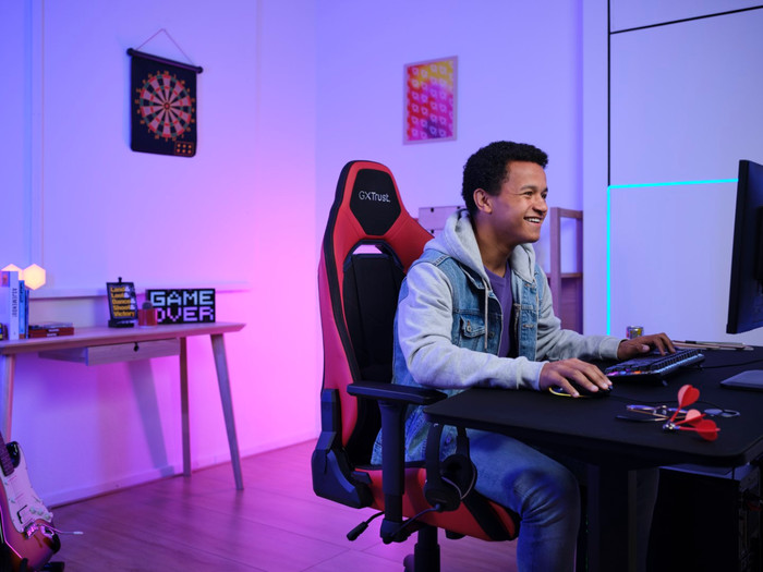 Trust GXT 714R Ruya Chaise Gamer Rouge produit à l'usage