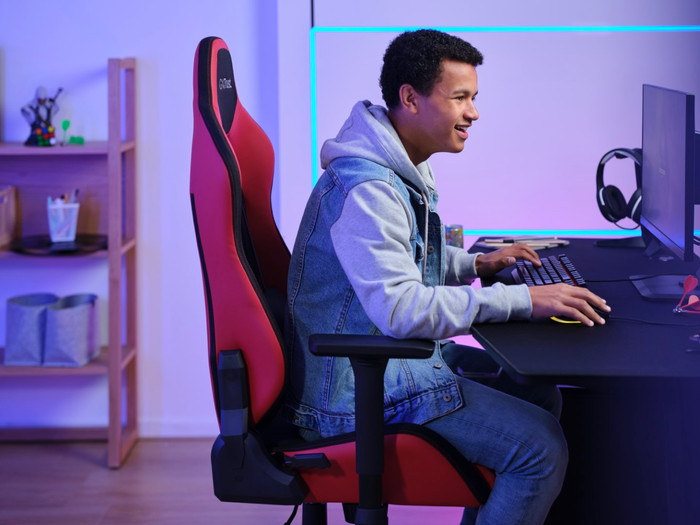 Trust GXT 714R Ruya Chaise Gamer Rouge produit à l'usage