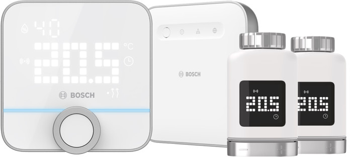Bosch Smart Radiator Knobs Duo Pack + Smart Room Thermostat + Smart Home Controller Main Image