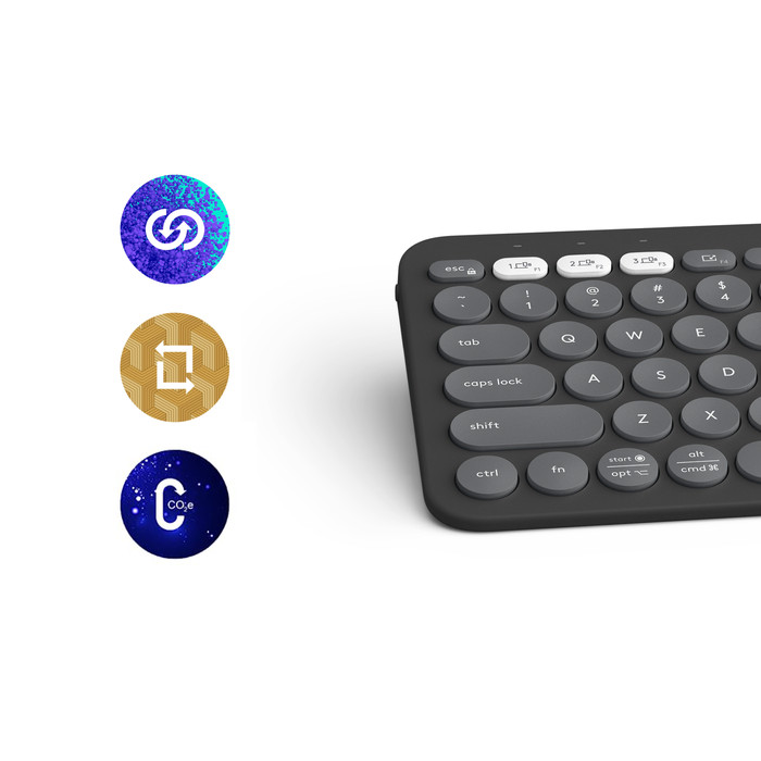 Logitech Pebble Keyboard 2 - K380s Graphite AZERTY visual supplier