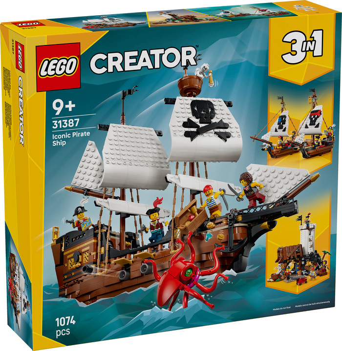 LEGO Creator 3-in-1 Klassiek Piratenschip 31387 verpakking