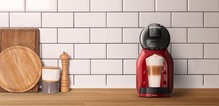 Krups NESCAFÉ Dolce Gusto Mini Me KP123H product in gebruik