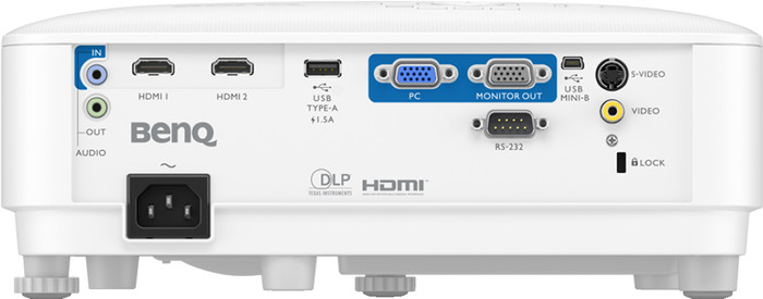 BenQ MS560 achterkant