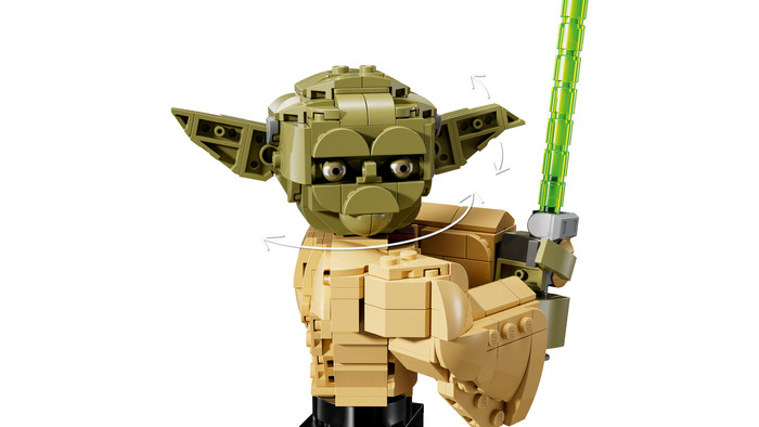 LEGO Star Wars - Le Buste de Yoda 75438 détail