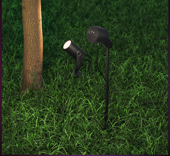 Philips Hue Secure camera spike product in gebruik