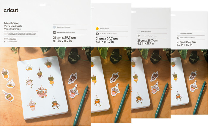 Cricut Printbaar Vinyl Meerkleurig A4 44 vellen Main Image