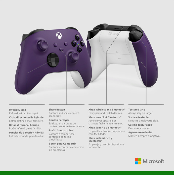 Microsoft Xbox Series X et S Manette Sans Fil Mauve Astral null