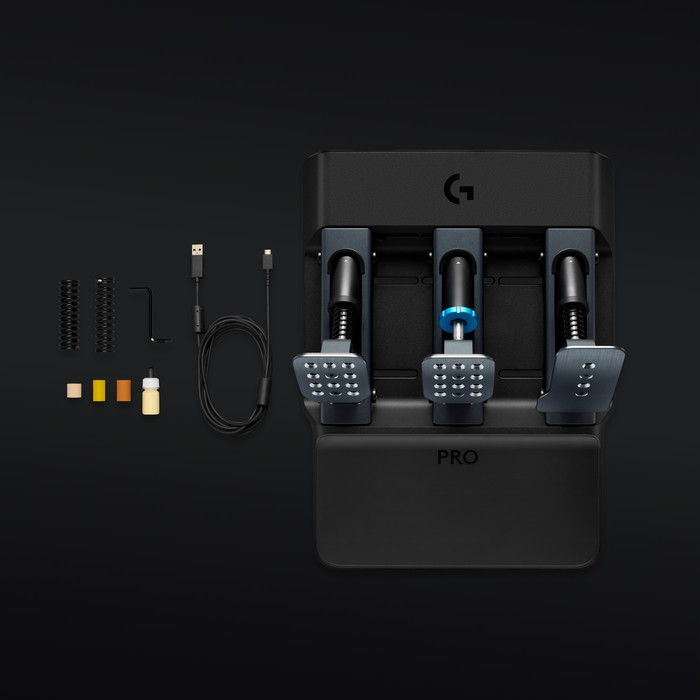 Logitech G PRO Volant de Course - PlayStation et PC + G Pro Pédaliers de Course null