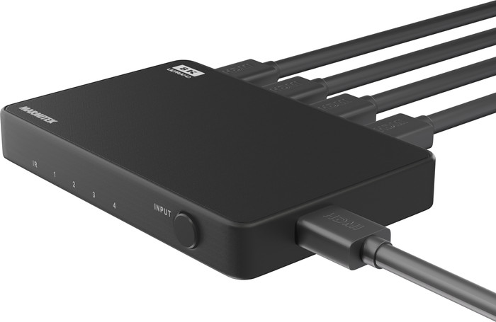Marmitek Connect 740 UHD 4K 2.1 HDMI Switch product in gebruik
