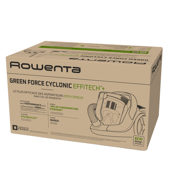 Rowenta Green Force Cyclonic Effitech+ RO7C89 packaging