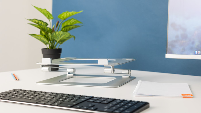 BlueBuilt Adjustable Laptop Stand 10 - 17 Inches product in use