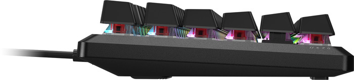 Corsair K70 RGB Core Gaming Keyboard QWERTY Black left side
