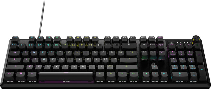 Corsair K70 RGB Core Gaming Keyboard QWERTY Black front