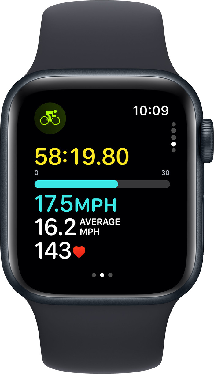 Apple Watch SE (2022) 4G 40mm Midnight Aluminium Sportband S/M null