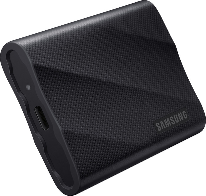 Samsung T9 Portable SSD 1TB Black left side