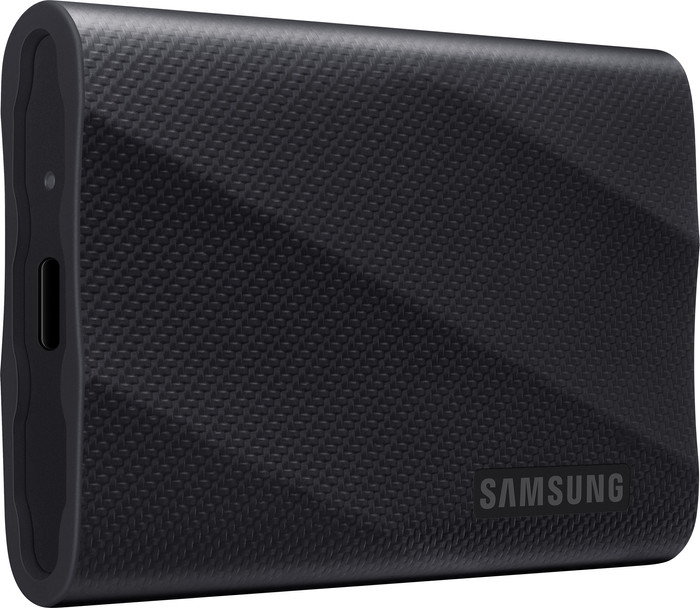 Samsung T9 Portable SSD 1TB Black left side