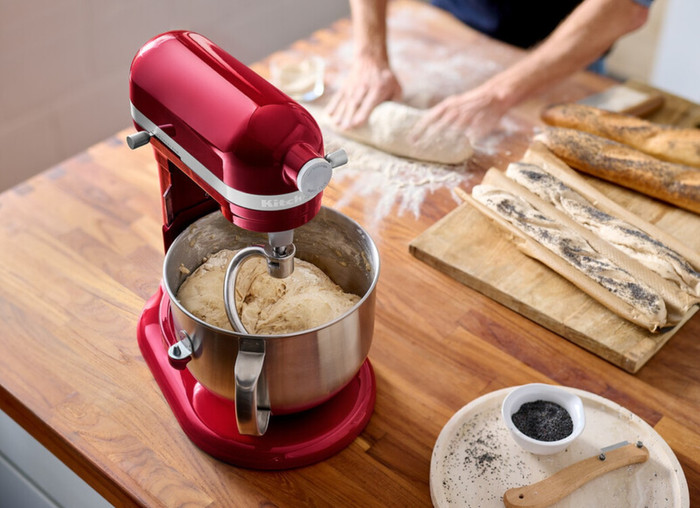 KitchenAid Artisan Bowl-Lift 5KSM70SHXECA Pomme d'Amour produit à l'usage