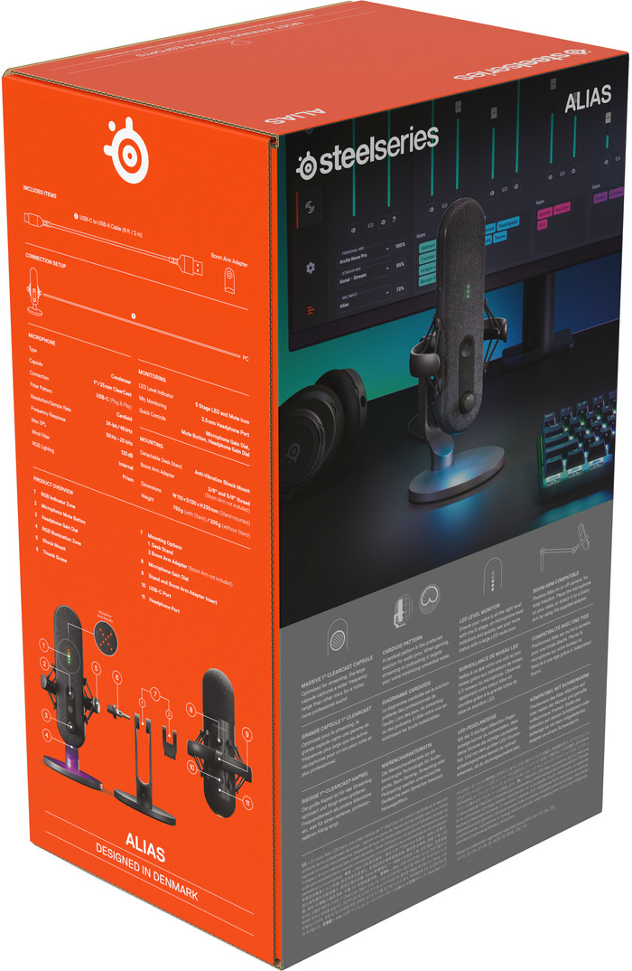 SteelSeries Alias Microfoon null