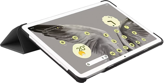 Just in Case Smart Tri-Fold Google Pixel Tablet Book Case Gray product in use