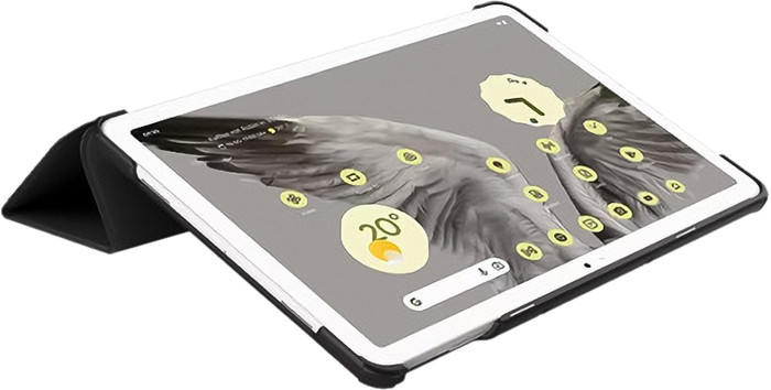 Just in Case Smart Tri-Fold Google Pixel Tablet Book Case Noir produit à l'usage