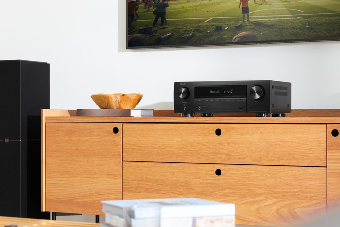 Polk Audio Monitor XT20 Speaker Set + Denon AVR-X1800H Receiver product in gebruik