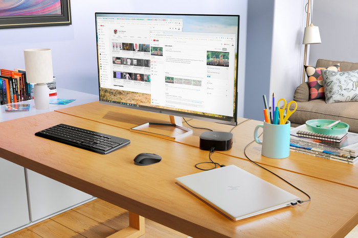 HP 330 Toetsenbord en Muis Set AZERTY product in gebruik