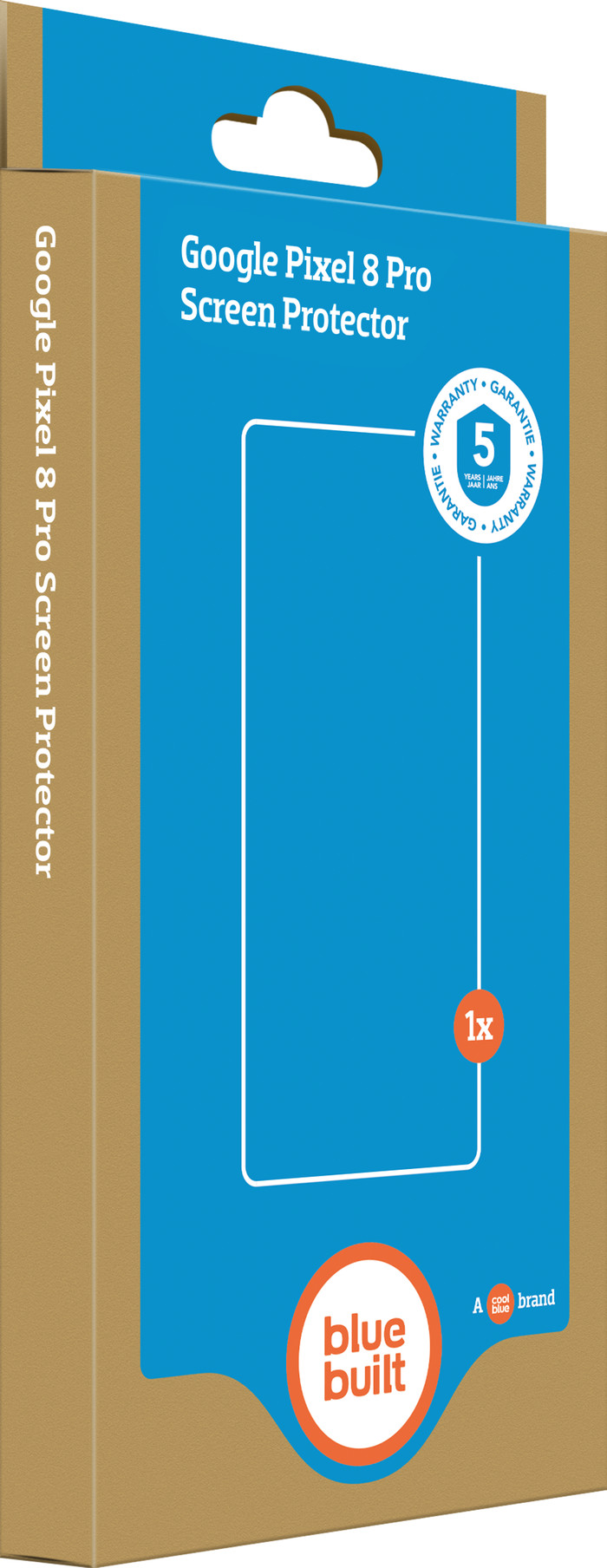 Google Pixel 8 Pro 128 Go Noir 5G + BlueBuilt Protège-écran Verre emballage
