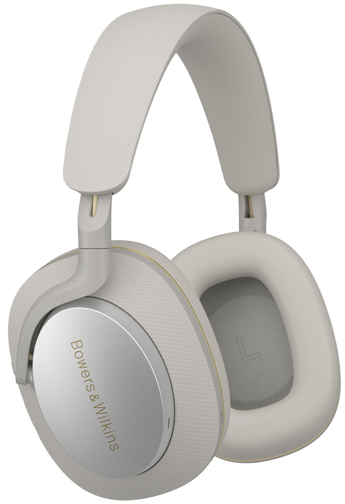 Bowers & Wilkins Px7 S2e Grijs + BlueBuilt Power Delivery Oplader met Usb C Poort 20W Wit linkerkant