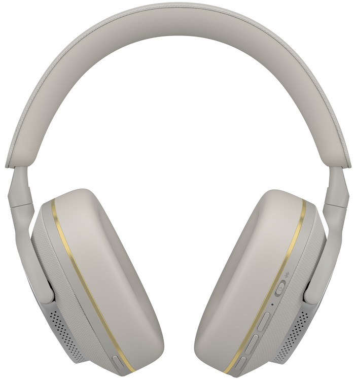 Bowers & Wilkins Px7 S2e Grijs + BlueBuilt Power Delivery Oplader met Usb C Poort 20W Wit achterkant