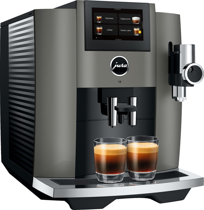 JURA S8 Dark Inox (EB) linkerkant