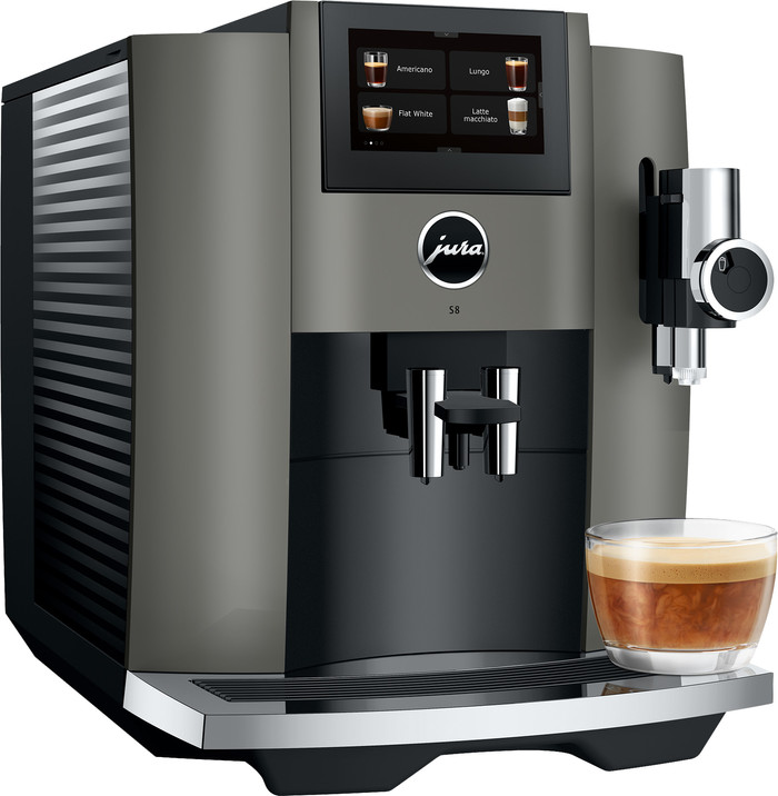 JURA S8 Dark Inox (EB) linkerkant