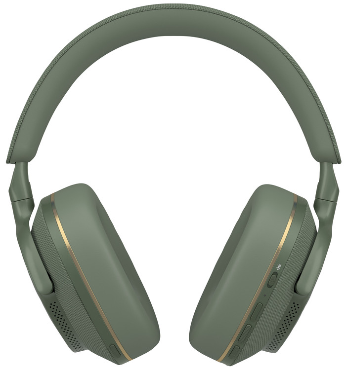 Bowers & Wilkins Px7 S2e Green + BlueBuilt Power Delivery Charger with USB-C Port 20W White back