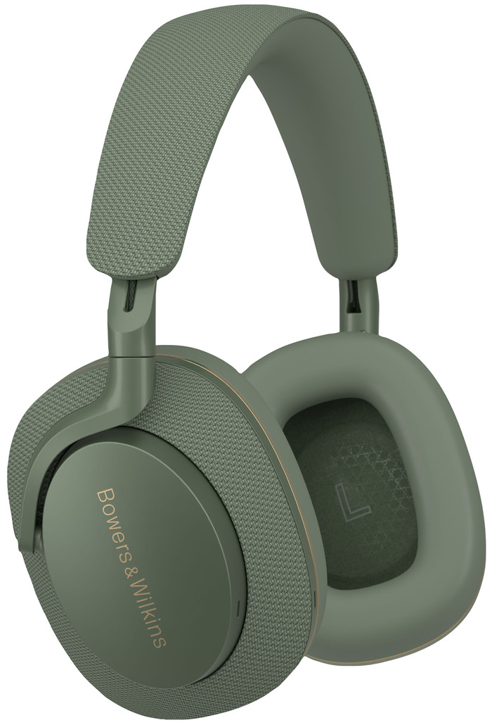 Bowers & Wilkins Px7 S2e Green + BlueBuilt Power Delivery Charger with USB-C Port 20W White right side