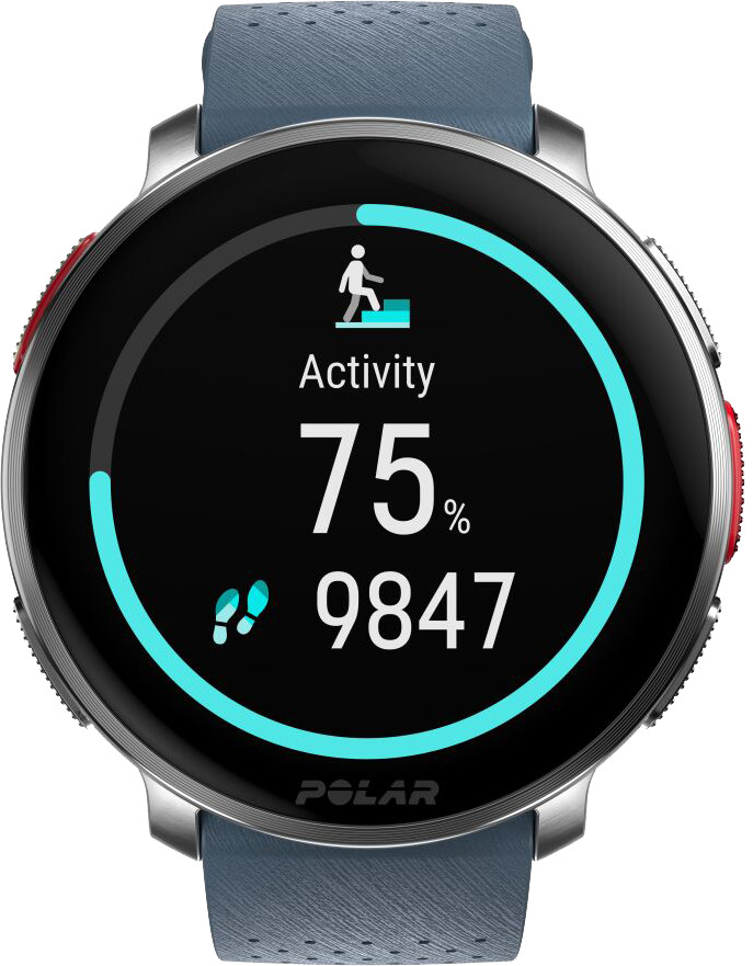 Polar Vantage V3 Argent/Bleu avant