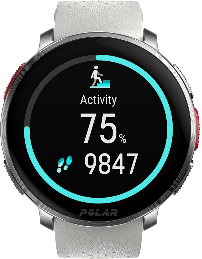 Polar Vantage V3 Silver/White front